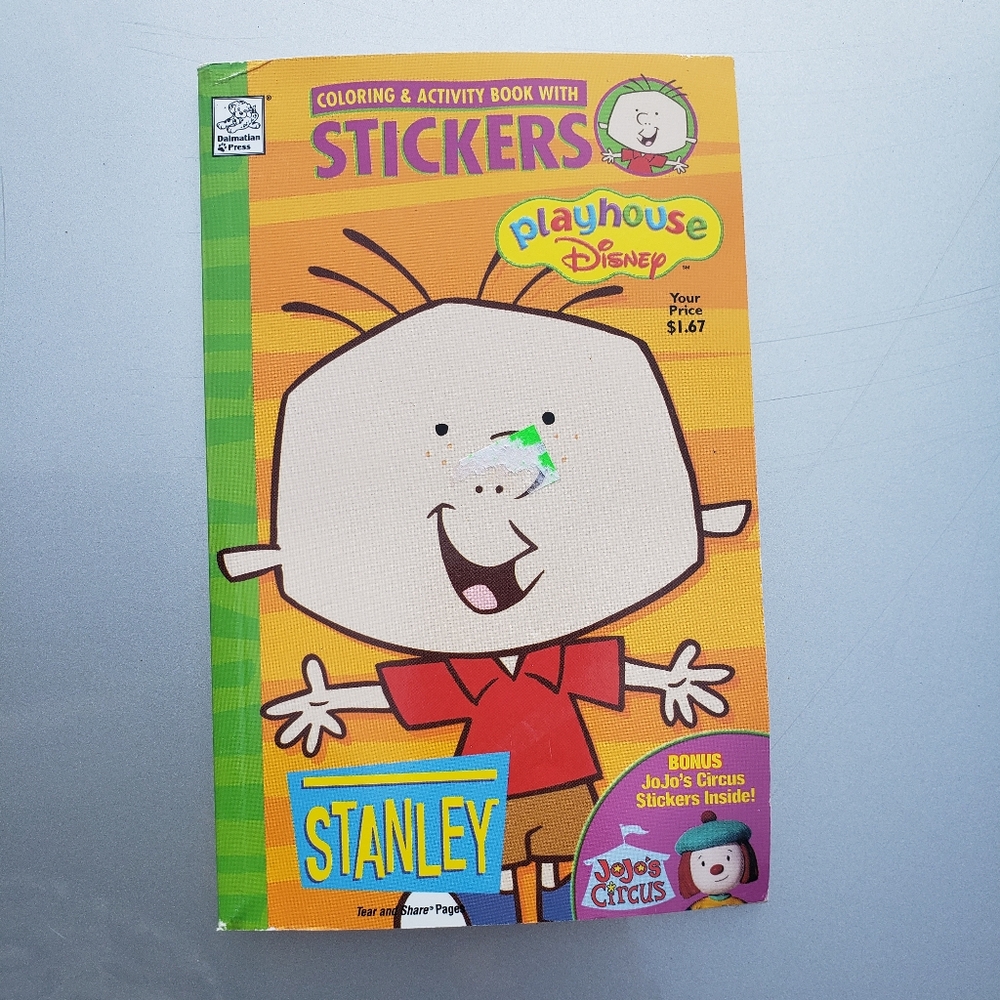 Rare Vintage Sticker Coloring Book